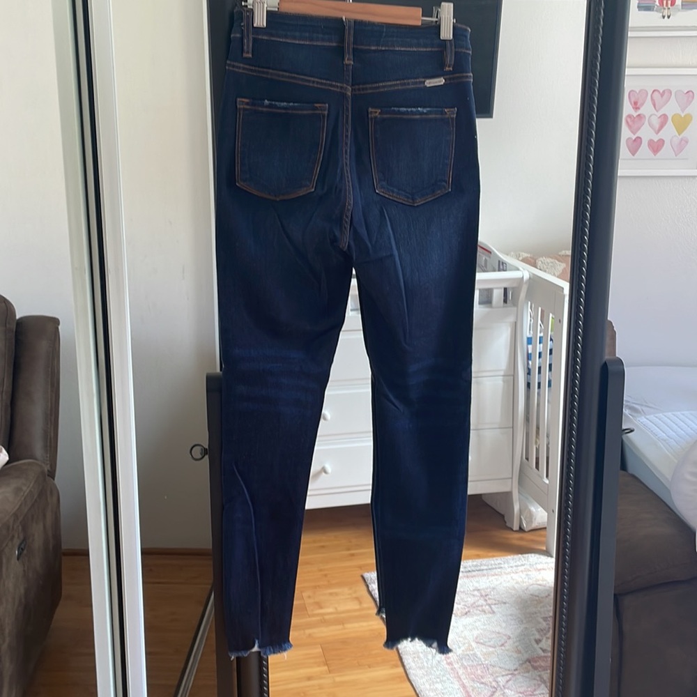 EUC Vici KanCan Button Skinny High Rise - Picture 4 of 5